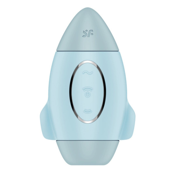 Stimulateur de clitoris violet vibration et air pulsé USB vert Mission control Satisfyer 